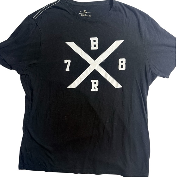 Banana Republic Other - Banana Republic BR 78 Graphic T Shirt XL Black Cross Logo Crewneck Casual Tee